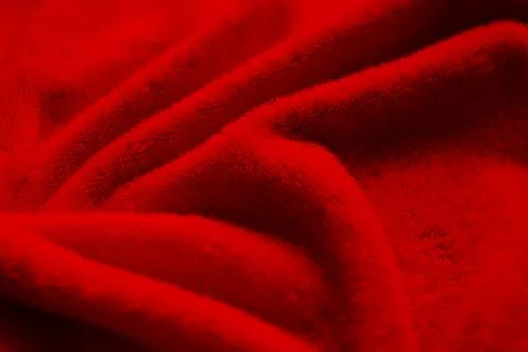 Red fabric background texture silk linen cloth satin luxury abstract Stock Photos