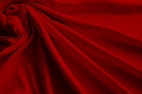 Red fabric background texture silk linen cloth satin luxury abstract Stock Photos