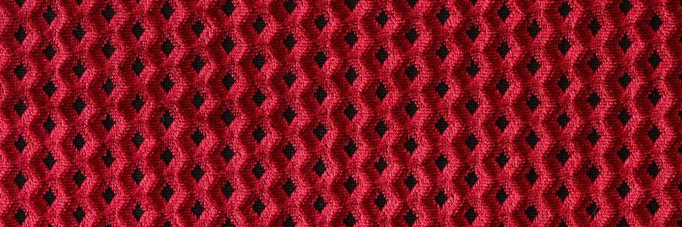 Red fabric mesh seamless pattern textured background Foto stock