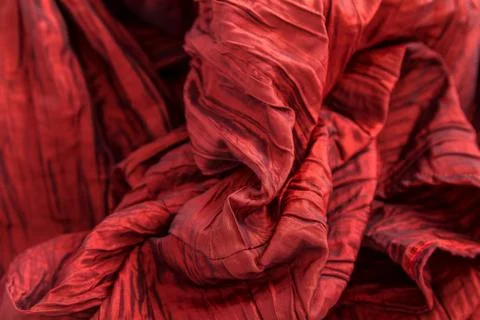 Red fabric Stock Photos