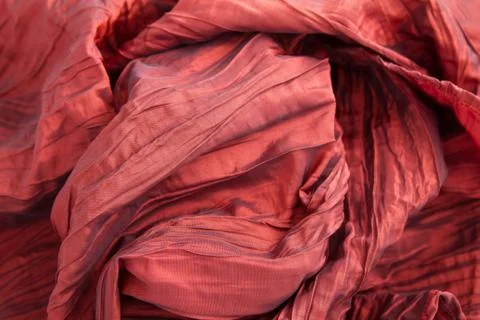Red fabric Stock Photos