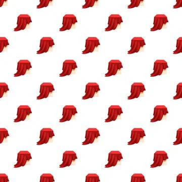 Red fabric revealing pattern covering hidden object 스톡 일러스트