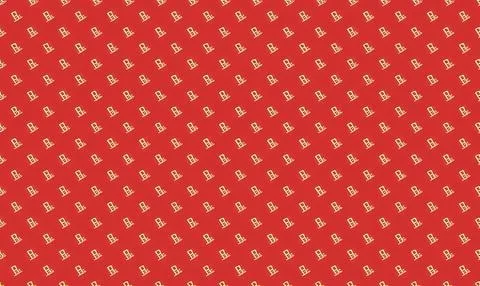 Red fabric with small white anchor pattern design Stock Illustration