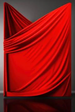 Red fabric textile texture background Stock Illustration