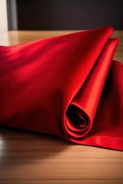 Red fabric textile texture background Stock Illustration
