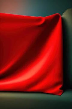 Red fabric textile texture background Stock Illustration