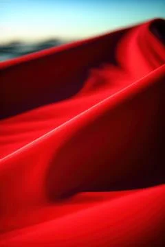 Red fabric textile texture background Stock Illustration