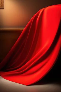 Red fabric textile texture background Stock Illustration