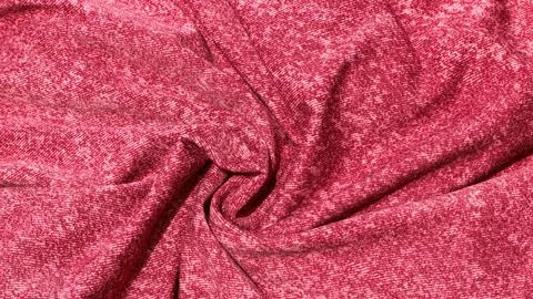 Red fabric texture for the background. Stock Photos
