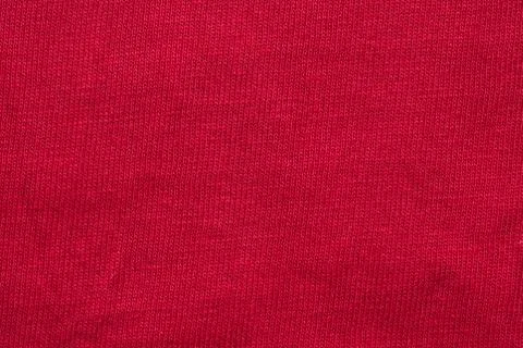 Red fabric texture close, macro shot Stock Photos