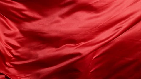 Red fabric texture moving in super slow motion Stock Footage 235471810
