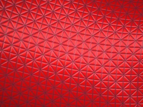 Red fabric with triangle stitched pattern Illustrazione stock