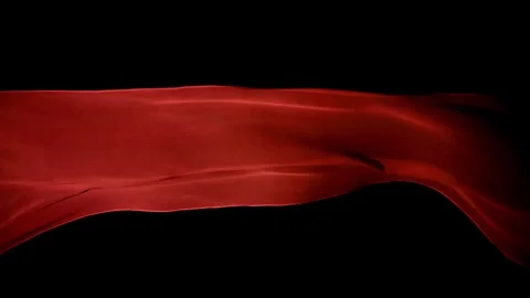 RED fabrics 3D Animation red cloth Stock Footage 280331014