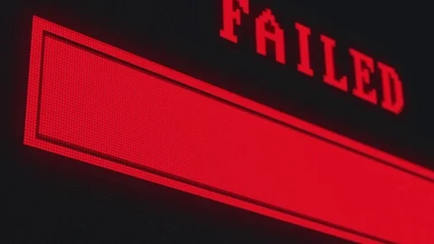 Red failed computer loading or downloading video animation Stock Footage 80476695