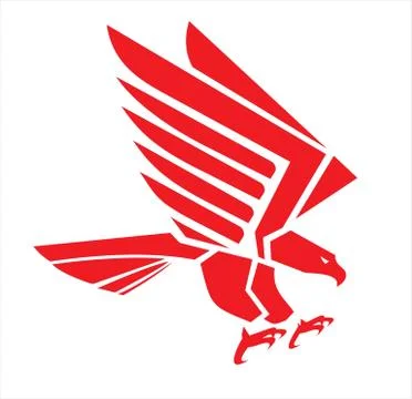 Red falcon Stock Illustration