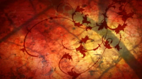 Red Fall Flourish Stock Footage 50789945