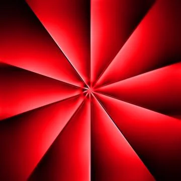 A red fan on dark background Stock Illustration