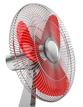 The red fan Stock Illustration