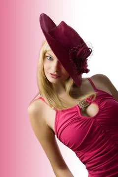 The red fedora Stock Photos