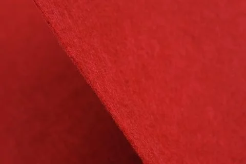 Red felt background - close-up. Sample for a craft store. Foto stock