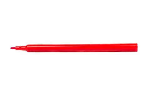 Red felt pen Foto stock