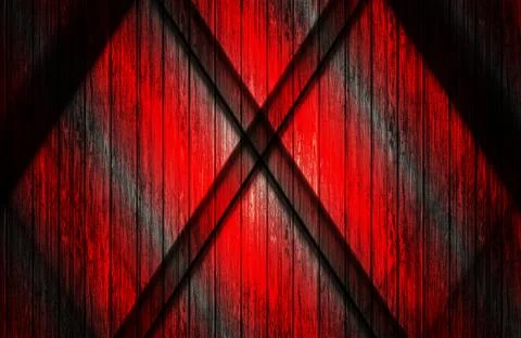 Red fence Stock Illustration