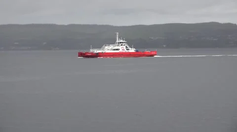 RED FERRY Stock Footage 67891990