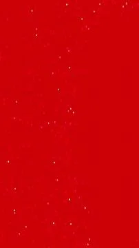 Red Festive Background with Sparkling White Particles and Bokeh Light for C.. Stock Illustration