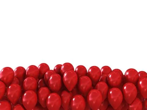 Red festive balls as a background with space for text over them Stock Illustration