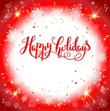 Red festive card Illustrazione stock