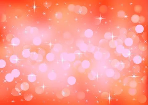 Red festive lights, vector background. Stock Illustration