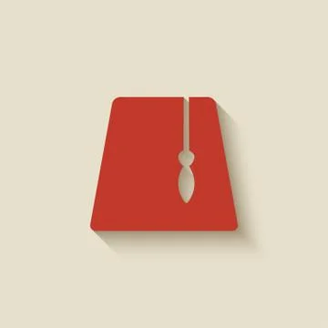 Red fez design element Stock Illustration