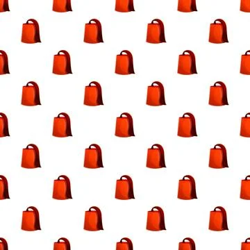 Red fez hat with tassel seamless pattern Ilustración de archivo