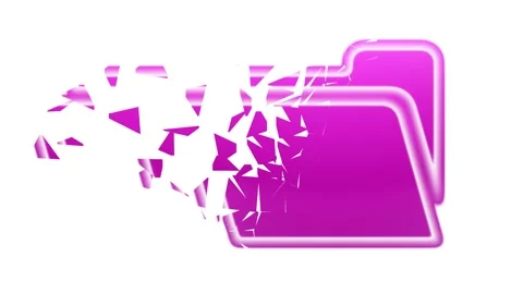 Red file icon scattered on white background. Stock Footage 236775964