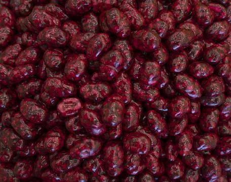 Red filled chocolate 스톡 사진