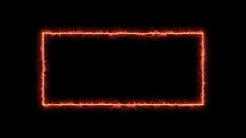 Red Fire 4k Rectangle Animation Video stock 296797608