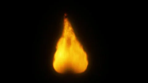 Red Fire Animation on Black Background Stock Footage 315559171