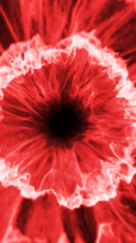 Red Fire Blast Vertical 4K Overlay Black Background Stock-Footage 289914212