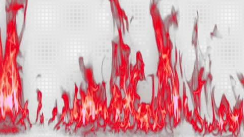 Red Fire Creeping Out Stock Footage 288465148