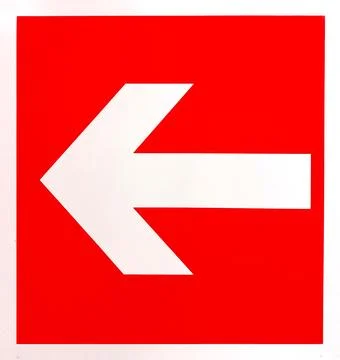 The red Fire exit sign indicates the direction of evacuation... Stock Illustration