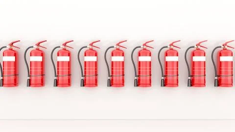 Red fire extinguisher Stock Illustration