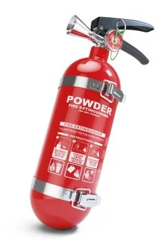Red fire extinguisher Illustrazione stock