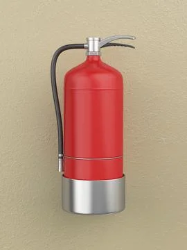 Red fire extinguisher Stock Illustration