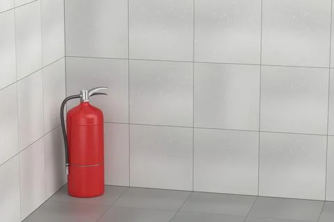 Red fire extinguisher Stock Illustration