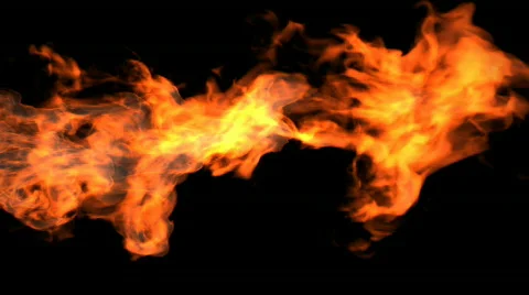 Red fire, high-definition 3d render Vidéo 651497