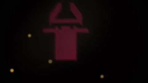 Red fire hydrant in the dark with lights. Stock Footage 336707824