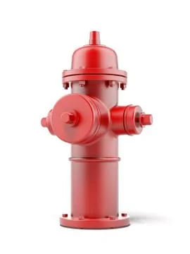 Red fire hydrant Stock Illustration