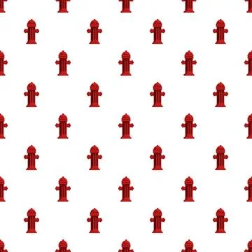 Red fire hydrant pattern representing safety and protection Stock Illustration