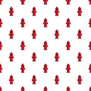 Red fire hydrant pattern representing urban safety equipment 스톡 일러스트