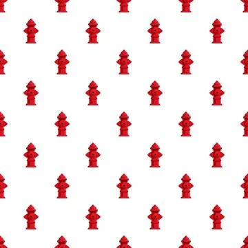 Red fire hydrant pattern representing emergency safety design 스톡 일러스트